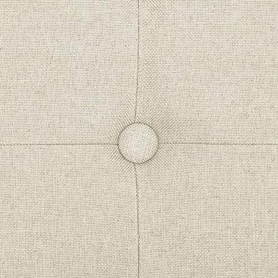 Opbergbank inklapbaar kunstlinnen crmewit