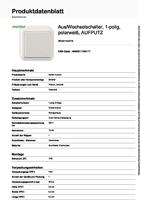 Merten MEG3116-8719 Wisselschakelaar Compleet Polar-wit 1 stuk(s) - thumbnail