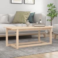Salontafel 110x55x45 cm massief grenenhout - thumbnail