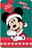 Mickey Mouse Festive Christmas Fleece deken 100 x 140 cm - thumbnail