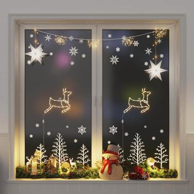 VidaXL Kerstverlichting rendier silhouet 2 st 35 led's warm wit