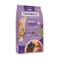 Sanabelle Adult met struisvogel en bosbessen kattenvoer 2 kg - thumbnail