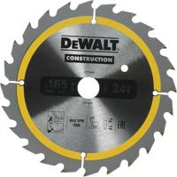 DeWALT Cirkelzaagblad voor Hout | Construction | Ø 165mm Asgat 20mm 24T - DT1949-QZ - thumbnail