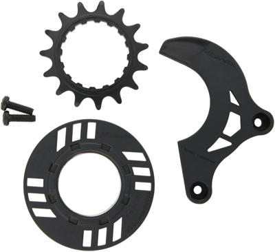 MIRANDA steek-tandwiel sprocket 15t chain guard ring + guide