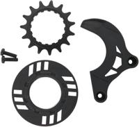 MIRANDA steek-tandwiel sprocket 15t chain guard ring + guide - thumbnail