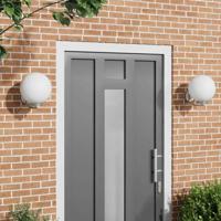 VidaXL Buiten wandlamp 2 pcs zilver 29 x 25 x 33 cm - thumbnail