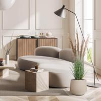 Kunst Pampas Grasplant 140cm bruin - thumbnail