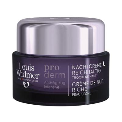 Louis Widmer Proderm Nachtcrème Rijke Textuur Licht Geparfumeerd 50ml