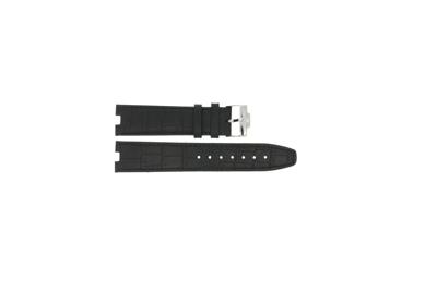 Horlogeband Jacques Lemans - La Passion - 1-1213 - VEDETTE Leder Zwart 6mm