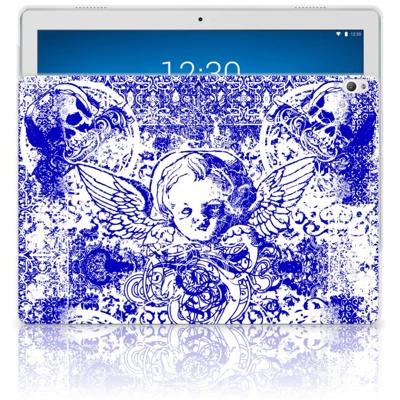 Tablet BackCover Lenovo Tab P10 Angel Skull Blauw