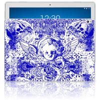 Tablet BackCover Lenovo Tab P10 Angel Skull Blauw - thumbnail