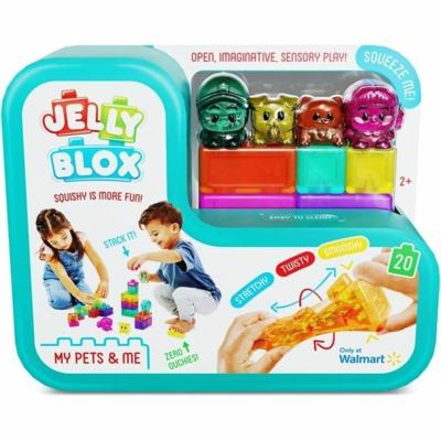 My Pets and Me - Bouwspel - JELLY BLOX - GOLIATH - 20 blokken - 2 personages - 2 dieren - Vanaf 2 jaar