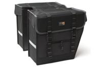 dubbele fietstas 100 Maxi zwart/grijs - thumbnail