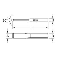 KS Tools Platte beitel, 230 mm 1620131 - thumbnail