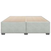 Bedframe zonder matras 200x200 cm fluweel lichtgrijs - thumbnail