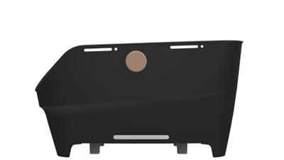 Fietsmand Basil Cento Neo WSL achter 46 x 23 x 14 cm - zwart Fietsmand Basil Cento Neo WSL achter 46 x 23 x 14 cm - zwart
