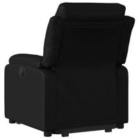 Sta-op-stoel elektrisch kunstleer zwart - thumbnail