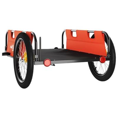 Fietstrailer oxford stof en ijzer oranje