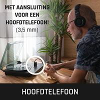 Lenco LS-10BK Platenspeler met Ingebouwde Speakers MDF/Zwart - thumbnail