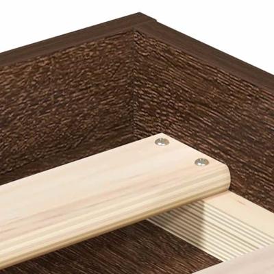 Bedframe bruin eikenkleur 75x190 cm