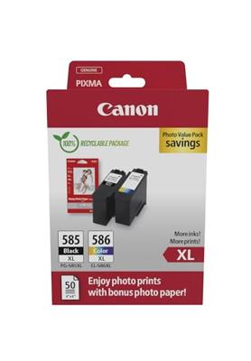 Canon PG-585XL/CL-586 PVP inktcartridge 2 stuk(s) Origineel Hoog (XL) rendement Zwart, Cyaan, Magent