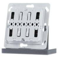 CTAA-02/04 Eaton xComfort 2-kanaals Wandtoets Grijs - thumbnail