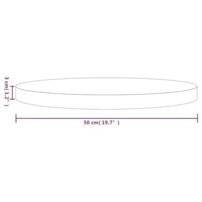 Tafelblad rond 50x3 cm massief grenenhout Tafelblad rond 50x3 cm massief grenenhout