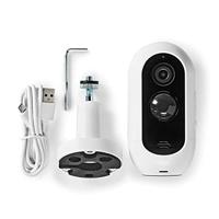 SmartLife Camera voor Buiten - Wi-Fi - Full HD 1080p - IP65 - Max. batterijduur: 6 Maanden - Cloud Opslag (optioneel) / microSD (niet inbegrepen) - 5 V DC - Met bewegingssensor - Nachtzicht - Wit - thumbnail
