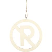 Creativ Company Schild, niet parkeren, afm 21,3 cm, dikte 0,9 cm, 1 stuk - thumbnail