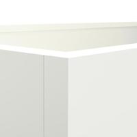 VidaXL Plantenbak 62x47x46 cm staal wit - thumbnail