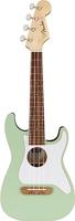 Fender Fullerton Strat Uke WN White Pickguard Surf Green elektrisch-akoestische ukelele - thumbnail