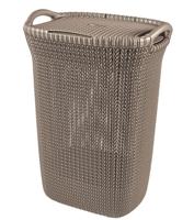 Curver knit wasbox 57 liter bruin - thumbnail