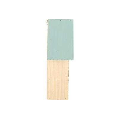 Esschert Design houten insectenhotel 10x24x29 cm naturel/mintgroen