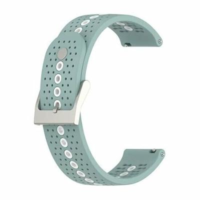 Garmin Vivoactive 4 / 4L - Dot Pattern bandje - Groenblauw Garmin Vivoactive 4 / 4L - Dot Pattern bandje - Groenblauw