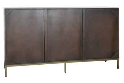 Dressoir DKD Home Decor Zwart Gouden Donkerbruin 160 x 40 x 90 cm