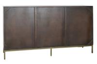 Dressoir DKD Home Decor Zwart Gouden Donkerbruin 160 x 40 x 90 cm - thumbnail