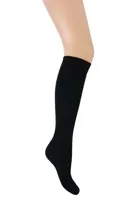 Teckel 2-paar dames kniekous - Katoenen hoge zwarte sokken - thumbnail