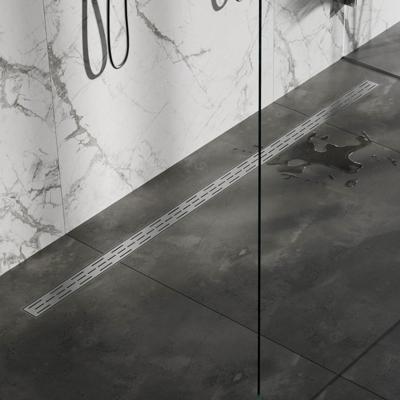 Brauer Douchegoot met Standaard Rooster en Flens - 180 cm - Rvs Geborsteld