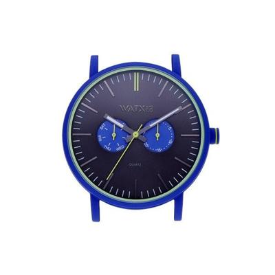 Horloge Uniseks Watx & Colors WXCA2743 Blauw (Ø 44 mm)