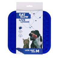 Eat Slow Live Longer Lick Mat Duo M Blue - thumbnail