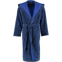 Cawö Cawö Heren Badjas met Capuchon 801 - Nachtblau 54/56 - thumbnail