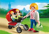 PLAYMOBIL City Life tweeling kinderwagen 5573 - thumbnail