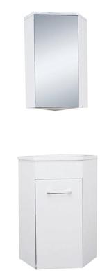 Lena hoek-fonteinkast + wast. en spiegelk. 500x850x250 wit Lena hoek-fonteinkast + wast. en spiegelk. 500x850x250 wit