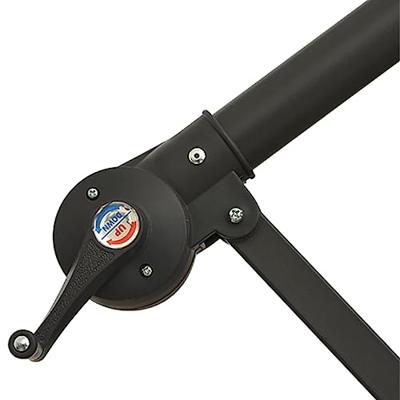 VidaXL Zweefparasol met aluminium paal 350 cm antracietkleurig