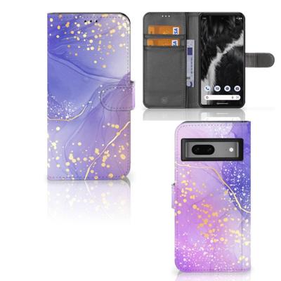 Hoesje voor Google Pixel 7 Watercolor Paars Hoesje voor Google Pixel 7 Watercolor Paars