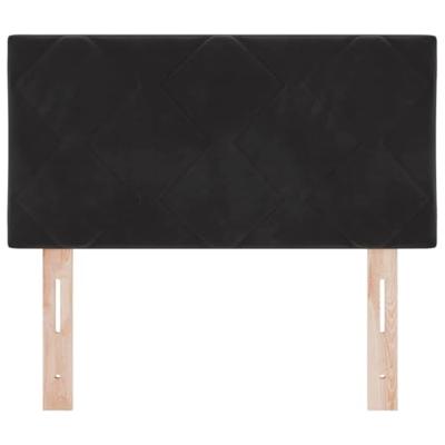 LED Hoofdbord met LED -striplichten Zwart 80 cm Fluweel