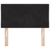 LED Hoofdbord met LED -striplichten Zwart 80 cm Fluweel - thumbnail