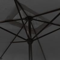 Parasol met metalen paal 300x200 cm antraciet - thumbnail