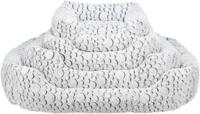 Trixie hondenmand mila hoekig pluche wit / grijs 100x70 cm - thumbnail