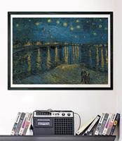Clementoni Museum Collection Puzzel Van Gogh Starry Night 1000 Stukjes + Poster - thumbnail